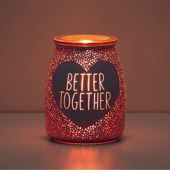 ❤️ SCENTSY Better Together Wax Candle Warmer Heart Love Valentine’s Decor Pink - Picture 2 of 5